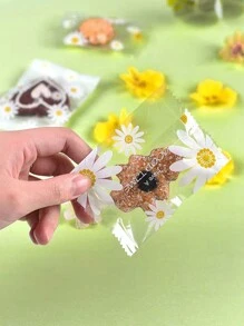 100 件/花卉纸吸管横幅礼品袋雏菊花吸管雏菊横幅雏菊礼品袋雏菊生日派对装饰雏菊礼品派对礼品装饰婚礼派对用品 - 無色 - 查看 6