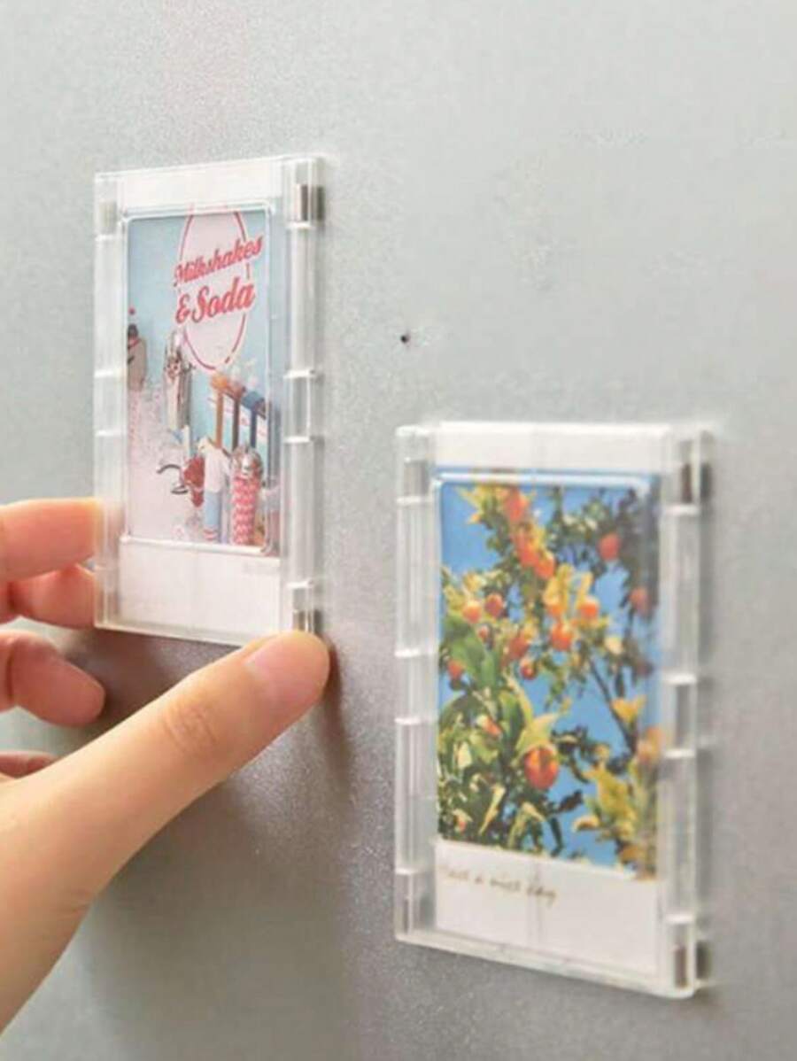 1pc Mini Message Card Refrigerator Magnet Best Gifts Birthday - White - View 1