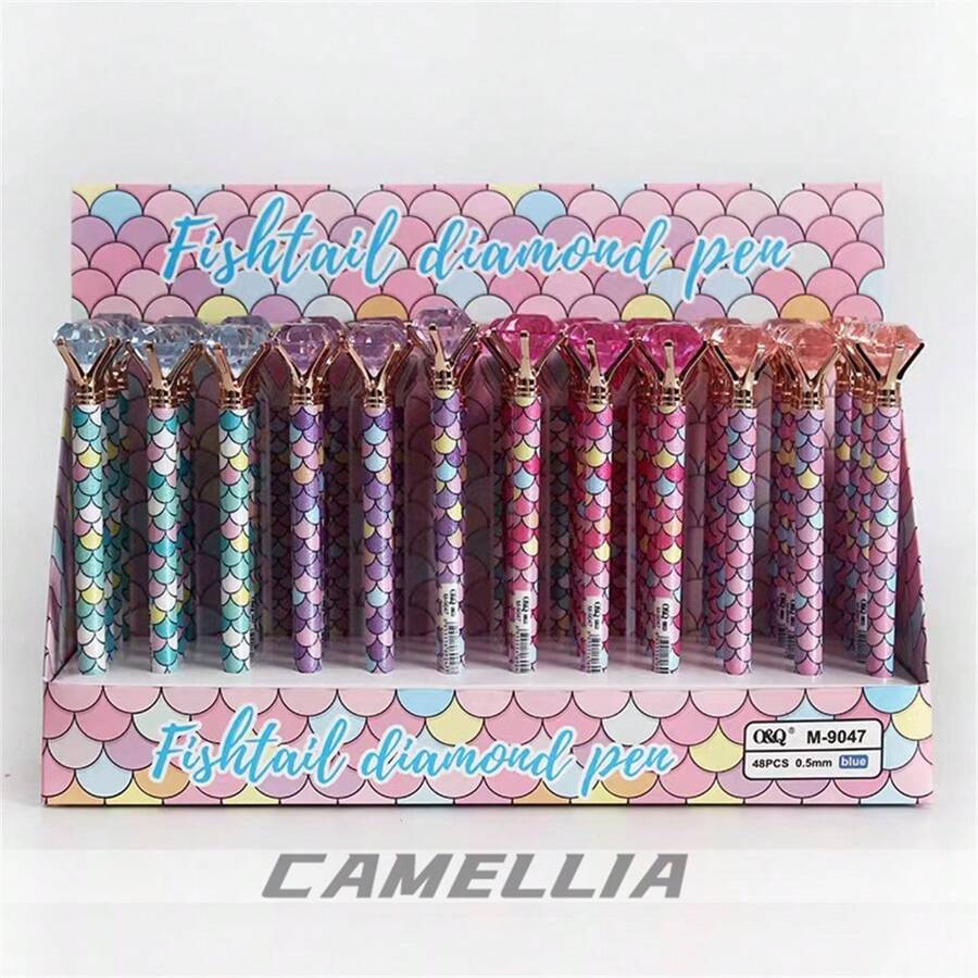 Mermaid Scales And Diamond Gel Pen - 8 Piece Kit - View 1