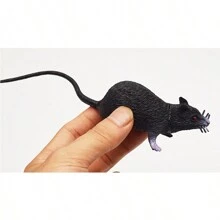 2024 新品 - 软橡胶黑蛇动物模型玩具，逼真的蛇，恐怖道具，生日礼物，复活节礼物，圣诞节礼物，礼物，玩具 Cafard，玩具变色龙，万圣节公仔，蛇玩具，蛇，变色龙 - 彩色 - 查看 8