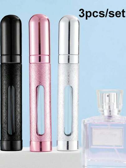12ml Refillable Portable Perfume Atomizer Spray Bottle, Unisex, Travel Essential, Cruise Essential, Dorm Essential, Pocket Cologne Sprayer, Mini Perfume Spray Bottle Set, Cute Fragrance Mist Sprayer, Suitable For Travel, Flights, Business, Home, Camping, Outdoor, Beach, Summer Vacation, Back To School And More Occasions.