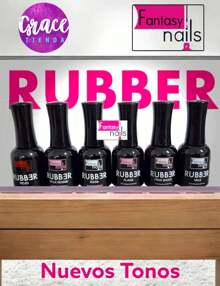 NEW RUBBER Fantasy Nails 15ML/Each Gel Nail Polish For Professional Use - White - View 2