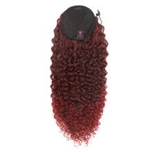 OPEN CURLY PONYTAIL 70cm OLGA FASHION CLASSIC - Burgundy - View 5