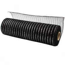 Decor Mesh Wreath Supplies Mesh For Wreath Poly Mesh Ribbon Metallic Border Stripe Emerald Swags Bows Wrapping 10 Inch X 30 Feet - Multicolor - View 8