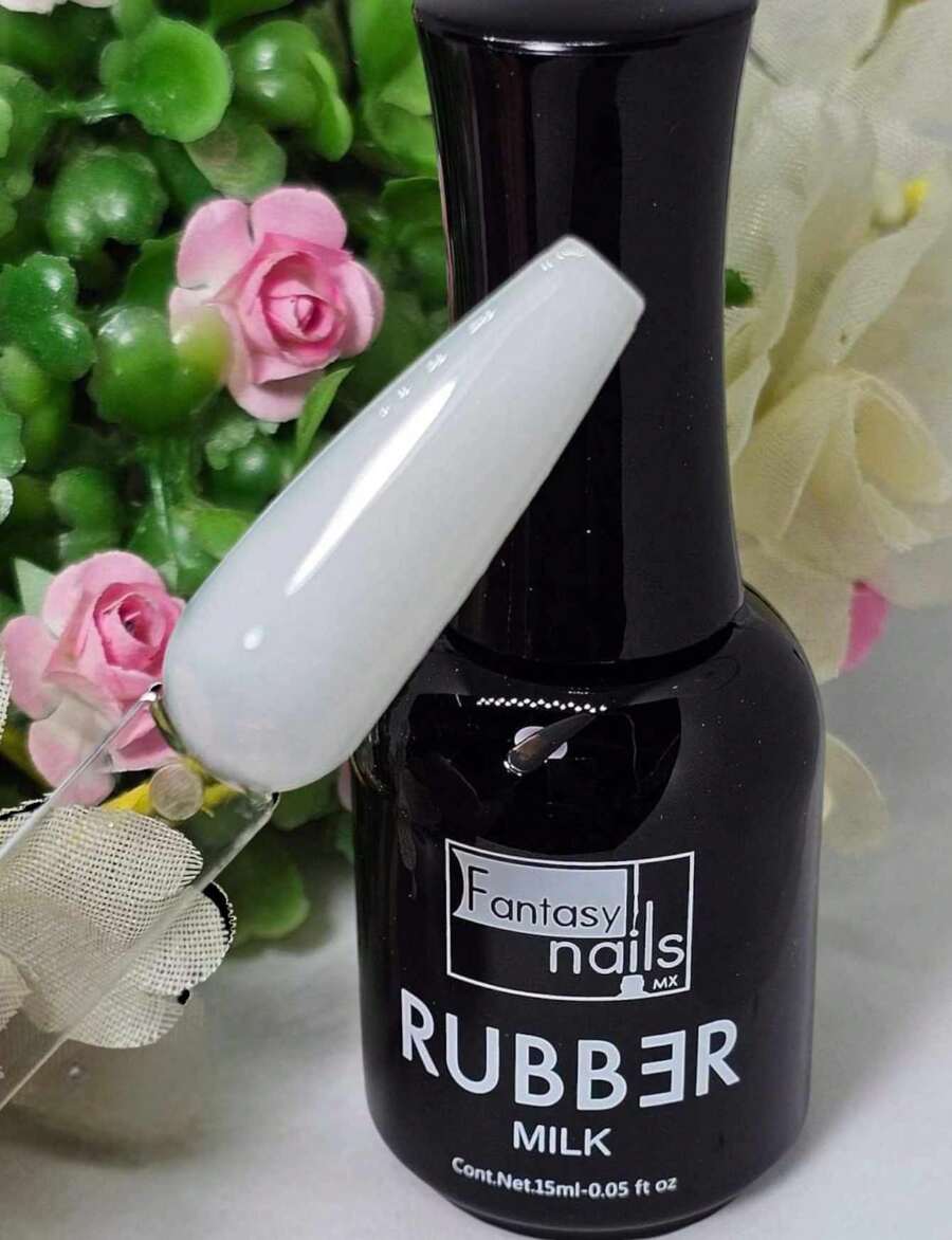 NEW RUBBER Fantasy Nails 15ML/Each Gel Nail Polish For Professional Use - White - View 1