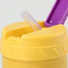 1 件 350ml/10.1oz 吸管保温杯，不锈钢迷你保温杯带吸管，高品质学生情侣便携式水瓶 - 彩色 - 查看 4