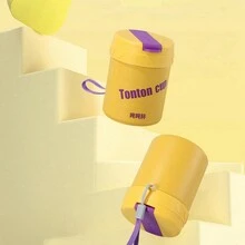 1 件 350ml/10.1oz 吸管保温杯，不锈钢迷你保温杯带吸管，高品质学生情侣便携式水瓶 - 彩色 - 查看 3