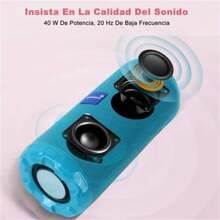 Portable Bluetooth Speaker, Bluetooth 5.1 Speaker - Teal Blue - View 5