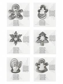 Set de 5 moldes para galletas de Navidad en forma de muñeco de jengibre de acero inoxidable, decoraciones navideñas, recuerdos para fiestas de Navidad, suministros para fiestas de Navidad, feliz Navidad, Nochebuena