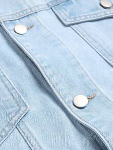 Áo khoác denim phong cách retro cho nam mặc thường ngày - Rửa nhẹ - Xem 5