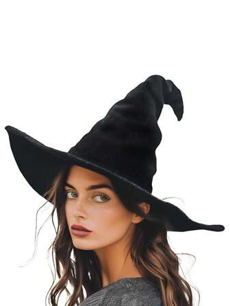 1 confezione di cappelli da strega, cappelli da strega grandi da 38 cm per adulti e adolescenti, regali di Ognissanti, Natale, Capodanno, Pasqua, accessori per feste, giocattoli di coda 1, accessori cosplay novità per feste in costume di Ognissanti, Natale, carnevale, cappello da mago