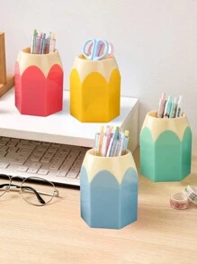 1 hộp đựng bút chì hình bút chì sáng tạo, hộp đựng dung tích lớn, cốc đựng bút để bàn dễ thương, giá đựng cọ trang điểm, giá đựng văn phòng phẩm hoạt hình nhiều màu sắc, thích hợp cho trường học, văn phòng, trang trí nhà cửa, quà tặng cho bạn bè, phụ kiện bàn làm việc văn phòng phẩm mùa tựu trường, đồ dùng văn phòng, giá đựng bút, phụ kiện văn phòng phẩm - Nhiều màu - Xem 8