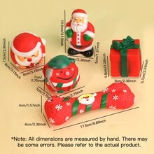 圣诞节宠物咀嚼玩具（带声音）圣诞版 - 彩色 - 查看 2