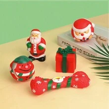 圣诞节宠物咀嚼玩具（带声音）圣诞版 - 彩色 - 查看 6