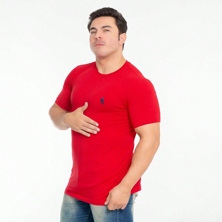 Men T-Shirts - Red - View 6