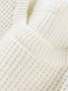 Men's Fashionable Knitted Warm Base Layer Sweater For Autumn And Winter - White - View 5