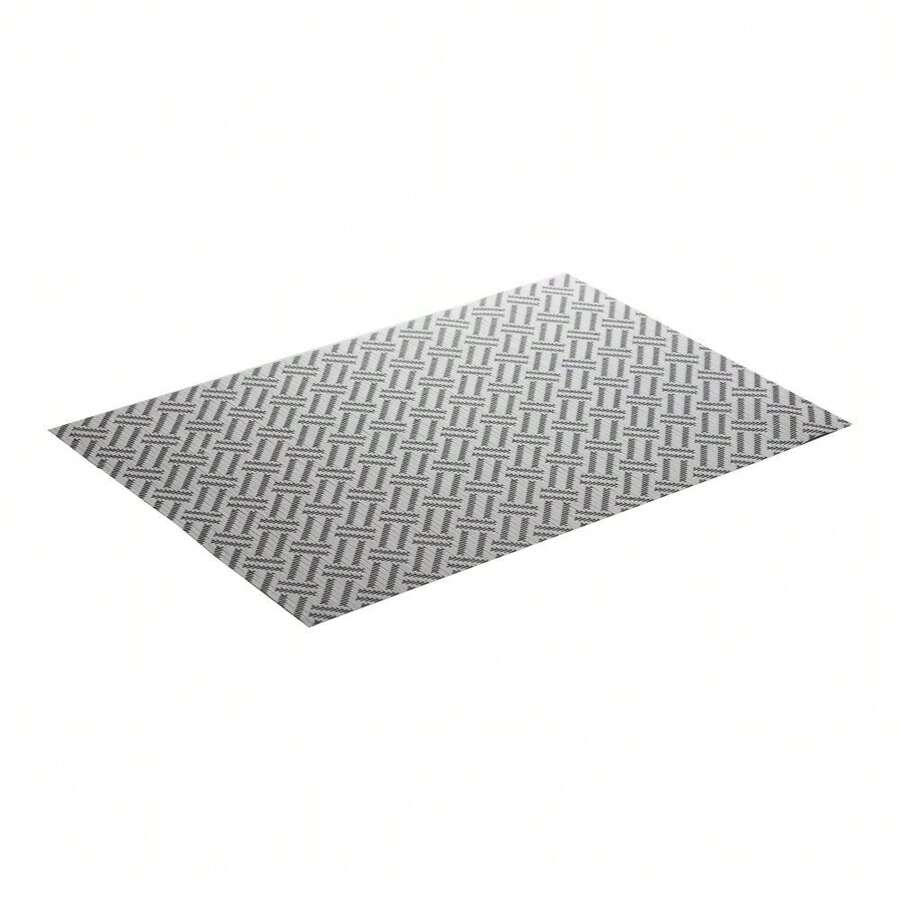 Wolff American Placemat Grey PVC Weave 45cm X 30cm - Xám - Xem 1