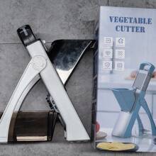 16 In 1 8 Blade Vegetable Chopper, Onion Mincer, Cutter, Dicer, Egg Slicer With Container, French Fry Cutter Potatoe Slicer, Salad Chopper, Cheese Grater, Food Chopper Multifunctional And Safe Slice, Thickness Adjuster, Easy To Clean, Space Saving - 藍色 - 查看 6