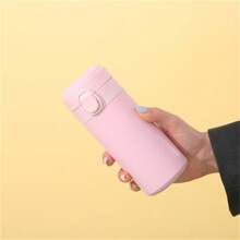 Bình nước cách nhiệt chân không hai lớp bằng thép không gỉ 300ml/10,55oz, cốc đựng nước hình hạt đậu dễ thương cho học sinh, quà tặng khi trở lại trường - nhiều màu - Xem 5