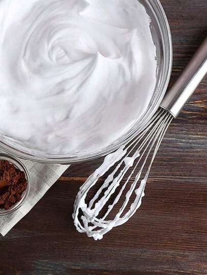 3pcs Stainless Steel Egg Beater, Kitchen Tool For Whipping Cream, Ideal Partner For Cake Baking