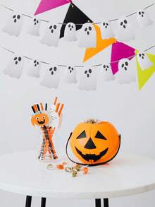 1 cái Biểu ngữ ma Halloween Trang trí - Biểu ngữ vòng hoa ma lấp lánh màu trắng cho ngôi nhà ma ám Cửa ra vào tường Trong nhà Ngoài trời Trang trí lò sưởi Nhà Đồ dùng tiệc, Giáng sinh - Nhiều màu - Xem 2