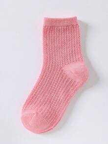 Colorful Candy Pattern Solid Color Breathable Kids/Children Ankle Socks, Snug Fit, Suitable For All Seasons