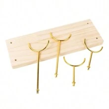 1 tháp trang sức nhiều lớp bằng vàng - Giá trưng bày đồng hồ, vòng tay, vòng đeo tay - Giá đựng trang sức chắc chắn và có thể điều chỉnh được với thiết kế nhỏ gọn cho ngày lễ tình nhân - Màu be - Xem 3