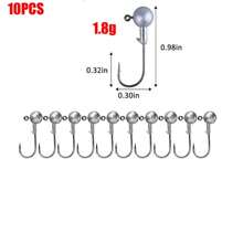 Goture 圆形铅头钩，用于淡水咸水钓鱼的铅头钩，带钓鱼箱的 Swimbait 铅头钩，用于钓鳟鱼鲈鱼，Crappie Pro 铅头钩