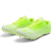Professional Track And Field Running Athletic Spikes Shoes, Casual Everyday Wear - Mint Green - View 3