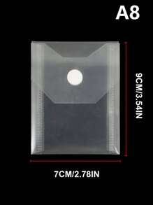 5 piezas de bolsas transparentes de plástico de tamaño A4 para almacenamiento de troqueles y sellos, sobres de plástico transparente A4, bolsas de documentos transparentes A4, bolsas de almacenamiento de documentos con botones a presión, para organizador de manualidades, scrapbooking, papel y tarjetas, almacenamiento de oficina, clasificación de documentos y útiles escolares, vuelta al cole - transparente - Ver 8