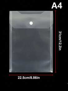 5 piezas de bolsas transparentes de plástico de tamaño A4 para almacenamiento de troqueles y sellos, sobres de plástico transparente A4, bolsas de documentos transparentes A4, bolsas de almacenamiento de documentos con botones a presión, para organizador de manualidades, scrapbooking, papel y tarjetas, almacenamiento de oficina, clasificación de documentos y útiles escolares, vuelta al cole - transparente - Ver 7