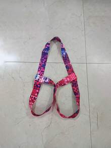 1pc Yoga Mat Carrying Strap, Colorful Nylon Binding Yoga Stretch Belt - Multicolor - Multicolor - View 8