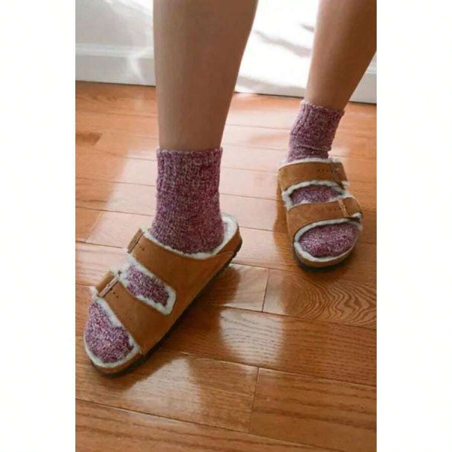 Birkenstock | Sandalia con forro de borreguito Birkenstock Arizona - Visón - Ver 1