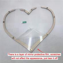 1pc Wooden Heart Design Guest Drop Box Creative DIY Signature Guest Book For Wedding, Party - L - View 2