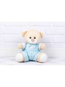 Decorative Teddy Bear Couple For Engagements And Weddings White Flower Girl Aqua Green Page Boy - Decoration 12 Cm - Sữa Ngọt Ngào - Xem 3
