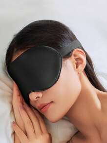 1入組眼罩貼睡眠眼罩盲目旅行放鬆休息女性桑蠶絲眼罩 - 粉色 - 查看 8