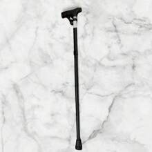 BASTON DE ALUMINIO PLEGABLE CON AJUSTE - Negro - Ver 2