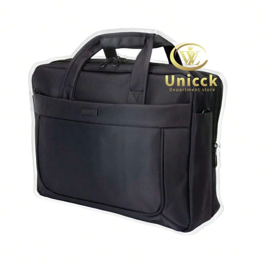 College Laptop Shoulder Crossbody Bag - 黑色 - 查看 1