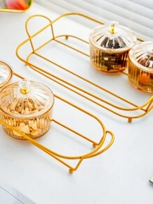 1 Set, Creative Nut Box With Lid - Transparent Fruit Bowl For Snacks And Kitchen Decor - Multicolor - View 6