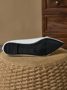 Women Pointed Toe Flat Casual Party Spring Summer White Everyday Outdoor Versatile Loafers Valentines - White - View 8