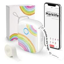 MARKLIFE P12 Label Maker Machine With Tape Barcode Label Printer - Mini Portable  Thermal Labeler For Address Clothing Jewelry Retail Barcode Halloween Christmas Decoration DIY Gift - Multicolor - View 1