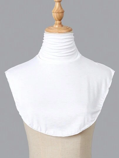 1pc Women Snood Minimalist Casual Solid Colored Viscose Elastic Neck Warmer Dickey For Women, Suitable For Spring, Autumn And Winter