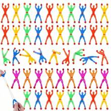 10pcs/Set Sticky Little People, Stretchy Climbing Toys, Sticky Toys, Party Favors, Fun Stress Relief Toys, Gift Bag Fillers, Random Colors - Multicolor - View 2