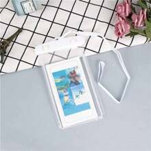 1/4pcs White Outdoor Sports Swimming Floating PVC Luminous Mobile Phone Waterproof Bag Underwater Photo Clear Mobile Phone Waterproof Protective Cover - White - View 4
