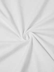 Women's T-Shirt Red Lips Print Short Sleeve Round Neck Casual Blouse 100% Cotton - 白色 - 查看 5