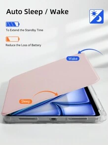 DANYCASE 旋转保护壳 适用于 iPad (A16) 2025 10th 10.9 Air 11 13 M2 M3 2024 2025 Pro 11 13 M4 2024 Air 4th 5th 10.9 5th 6th 9.7 7th 8th 9th 10.2 Pro 11 12.9 360 度旋转可拆卸保护套 - 粉色 - 查看 5