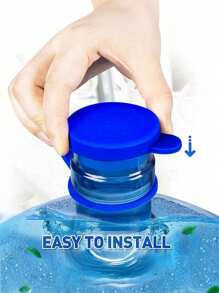 Tapa de cubo de agua de unicolor, tapa de cubo de agua reutilizable minimalista para el hogar, tapa de sellado, bolsa, organizador, almacenamiento