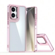 Iphone 16 Metal Camera Frame & Button Shiny Hard Shell With Soft Edge Anti-Drop Protective Phone Case, Compatible With IPhone Xs Max, 11, 12, 13, 14, 15 Pro Max, Samsung S20, S21 FE, S22, S23, S24 Ultra, Redmi Note 12, 13C, A Pro, OPPO A57, A78, A98, A2, A38, A58
