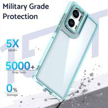 Iphone 16 Metal Camera Frame & Button Shiny Hard Shell With Soft Edge Anti-Drop Protective Phone Case, Compatible With IPhone Xs Max, 11, 12, 13, 14, 15 Pro Max, Samsung S20, S21 FE, S22, S23, S24 Ultra, Redmi Note 12, 13C, A Pro, OPPO A57, A78, A98, A2, A38, A58