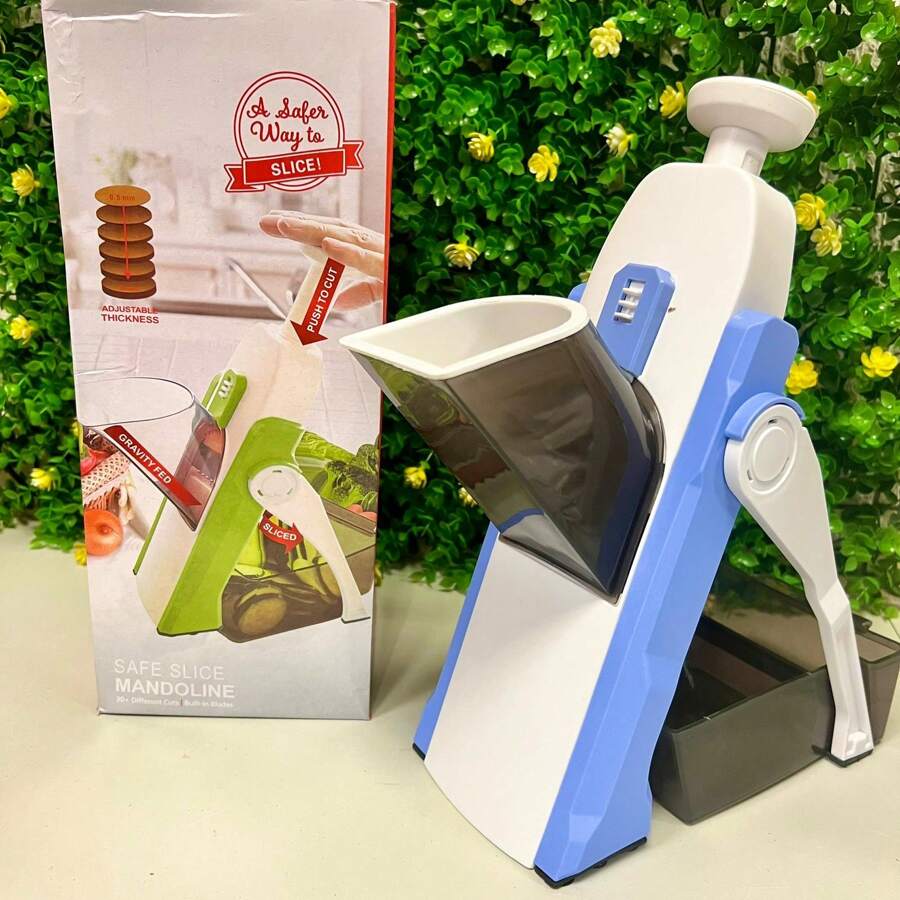 Cortador y rayador de verduras, cortador manual de papas, rebanador de verduras. - Multicolor - Ver 1